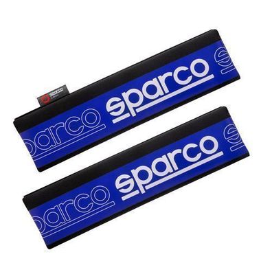 SPARCO Gurtschoner Gurtpolster Sicherheitsgurt Auto Gurtschutz Blau 2x