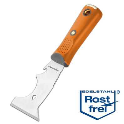 Contractor Multi-Funktions Spachtel 75mm Profi Schaber Edelstahl 2K Ergo-Griff
