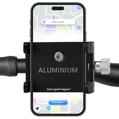 Bergsteiger Handyhalterung Fahrrad & E-Bike aus Aluminium, 360° drehbar