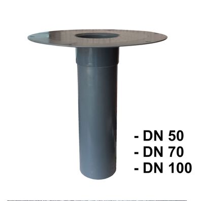 Flachdachablauf DN 50, 70, 100 PVC Dachgulli Dach Entwässerung Gully Dachablauf