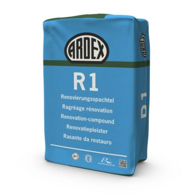 ARDEX R1 Renovierungsspachtel 25kg Spachtelmasse Schnellspachtel Q1-Q4 Pulverspachtel