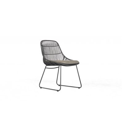 Sonnenpartner Matrix Dining Sessel Metall schwarz lackiert/PE-Geflecht inkl. Kissen