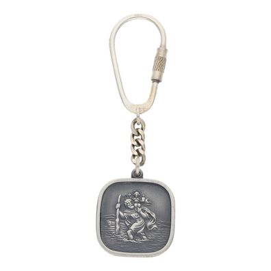 JuwelmaLux Schlüsselanhänger 925/000 Sterling Silber geschwärzt Christophorus JL36-01