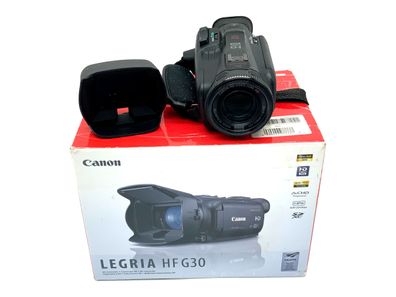 Canon Legria HF G30 Camcorder mit 3.67-73.4mm 1:1.8 Videokamera mit Akku