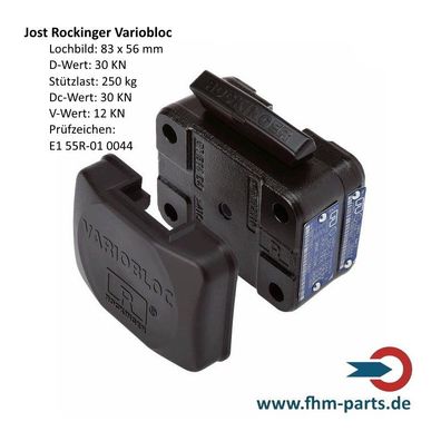 Rockinger Variobloc Anhängerkupplung Wechselsystem 83x56 mm