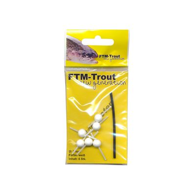 Pilotkugeln 6 Stabpiloten 8 mm weiß