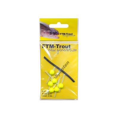 Pilotkugeln 6 Stabpiloten 8 mm gelb