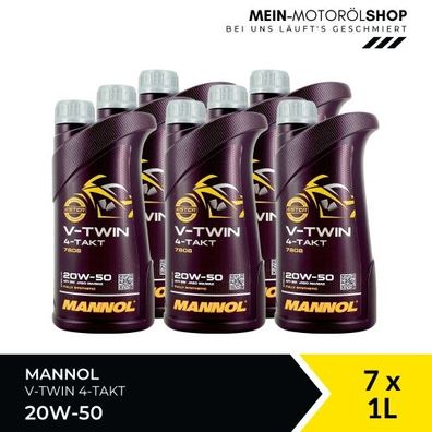 Mannol V-Twin 4-Takt 20W-50 7x1 Liter