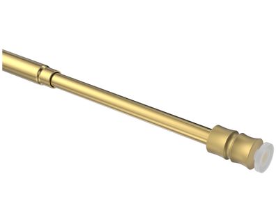 Interdeco Klemmstangen Messing 8 mm Ø ausdrehbar Flexo, 2 Stück