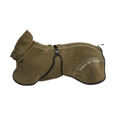 Back on Track BAY Fleece-Hundemantel, hoher Rutenansatz, olivgrün