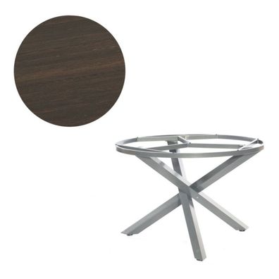 Sonnenpartner Gartentisch Base-Spectra rund 134 cm Aluminium anthrazit Tischsystem