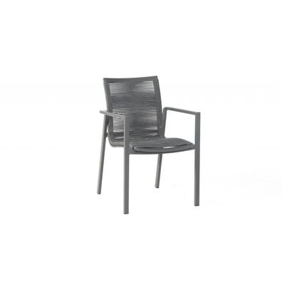 Sonnenpartner Sessel Line Alu/Polyrope dark-grey