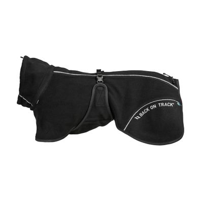 Back on Track BAY Fleece-Hundemantel, hoher Rutenansatz, schwarz