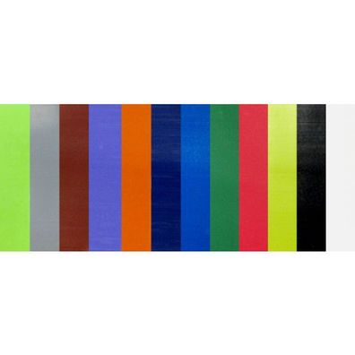 Standard Verzierwachsplatte 10 x 20 cm 12 Platten farbig sort