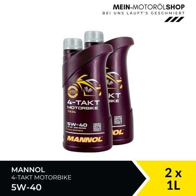 Mannol 4-Takt Motorbike 5W-40 2x1 Liter
