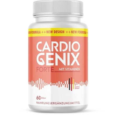 Cardio Genix Forte Kapseln | Für ein aktives Leben | Inhalt: 60 Kapseln