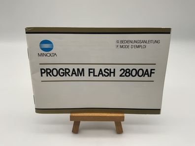 Minolta Program Flash 2800 AF Bedienungsanleitung - deutsch