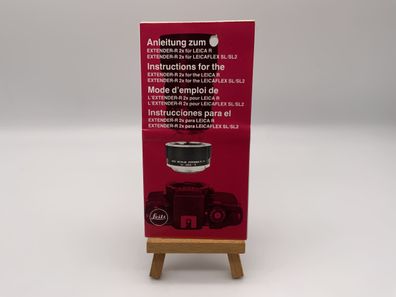 Leitz Extender-R 2x für LeicaR und Leicaflex SL SL2 Bedienungsanleitung Deutsch