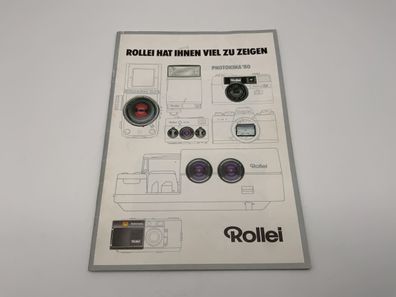 Rollei hat Ihnen viel zu zeigen Photokina 80 Anleitung Deutsch