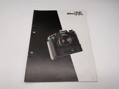 Nikon FA Produktinformation Broschüre Deutsch Magazin Zeitschrift
