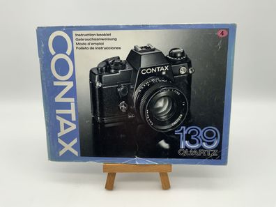 Contax 139 Quartz Bedienungsanleitung Deutsch Gebrauchsanweisung Magazin