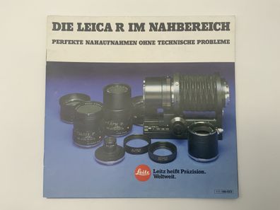 Leitz 111.160-023 Die Leica R im Nahbereich Broschüre Deutsch Gebrauchsanweisung