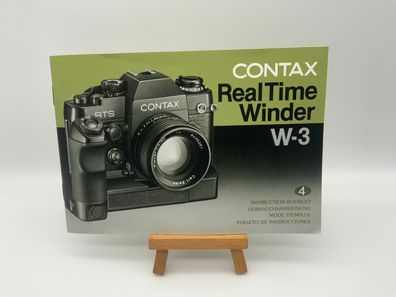 Contax Real Time Winder W-3 Bedienungsanleitung Deutsch