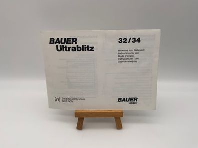 Bauer Ultrablitz 32/34 SCA 300 Bedienungsanleitung Deutsch
