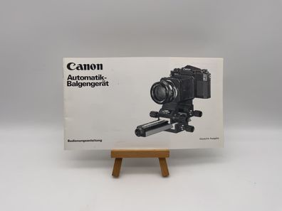 Canon Automatik Balgengerät Bedienungsanleitung Deutsch