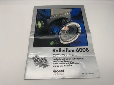 Rollei Rolleiflex 6008 professional Broschüre Magazin Prospekt Deutsch