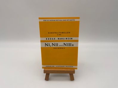Kodak Nahlinsen N I, N II und N IIIa Bedienungsanleitung Deutsch