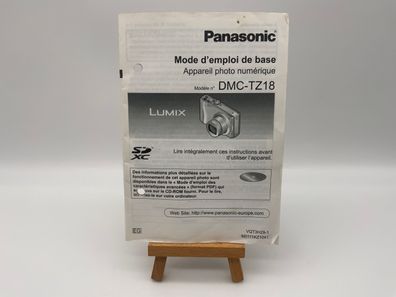 Panasonic DMC-TZ18 Bedienungsanleitung Französisch