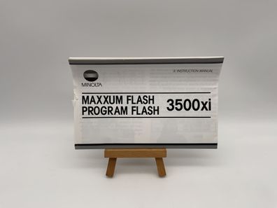 Minolta Maxxum Flash 3500xi Program Flash Bedienungsanleitung Englisch