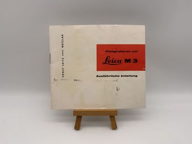 Leica M3 Fotografieren mit M3 Ausführliche Anleitung Bedienungsanleitung Deutsch