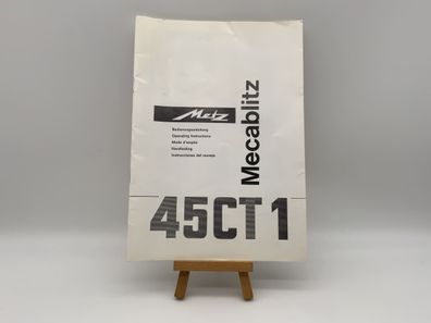 Metz Mecablitz 45 CT 1 Bedienungsanleitung Deutsch