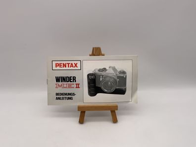 Pentax Winder ME II Gebrauchsanweisung Instruction Bedienungsanleitung Deutsch