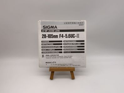 Sigma AF-MF Zoom Lens 28-105mm F4-5.6 UC-II Bedienungsanleitung Deutsch