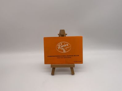 Beier Kamerafabrik Woldemar Beier 1966 DDR Prospekt Deutsch