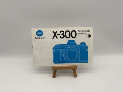 Minolta X-300 Gebrauchsanweisung Instruction Manual Bedienungsanleitung Deutsch
