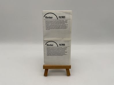 Vivitar Filter Gebrauchsanweisung Bedienungsanleitung Deutsch