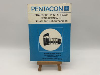 Pentacon Praktisix Pentacon six TL Geräte für Nahaufnahmen Deutsch