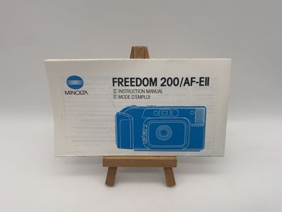 Minolta Freedom 200/ AF-EII Gebrauchsanweisung Bedienungsanleitung Englisch