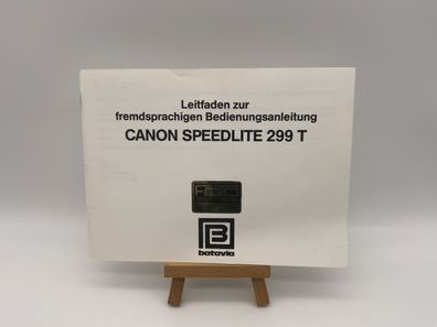 Canon Speedlite 299T Bedienungsanleitung Deutsch