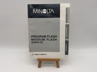Minolta Program Flash MAXXUM Flash 5600HS (D) Bedienungsanleitung Französisch