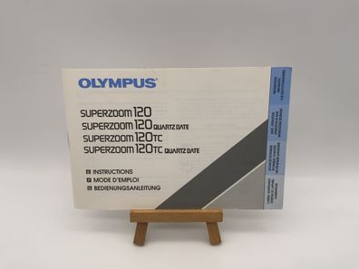 Olympus Superzoom 120 / 120 TC Quartz Date Bedienungsanleitung Deutsch