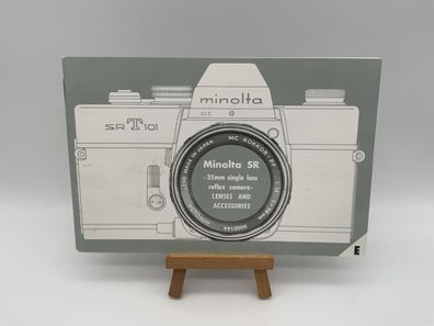 Minolta SRT 101 Minolta SR 35mm single lens reflex camera Anleitung Englisch