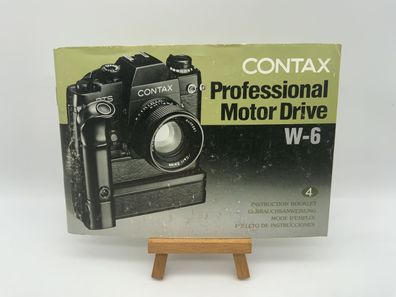 Contax Professional Motor Drive W-6 Bedienungsanleitung Deutsch
