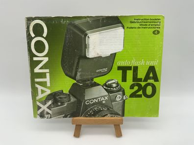 Contax auto flash unit TLA 20 Gebrauchsanweisung Bedienungsanleitung Deutsch