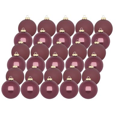 Weihnachtskugeln 30 Stk 6cm Dusty Rose