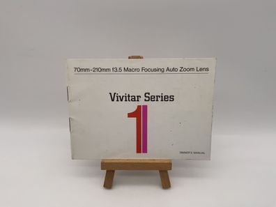 Vivitar Series 1 70-210mm f3.5 Macro Focusing Auto Zoom Lens Anleitung Englisch